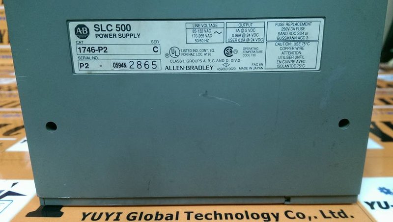 A-B SLC 500 1746-P2 POWER SUPPLY MODULE - PLC DCS SERVO Control MOTOR ...